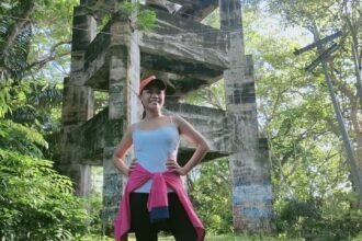 single lady posing for Misamis Occidental tourist spot