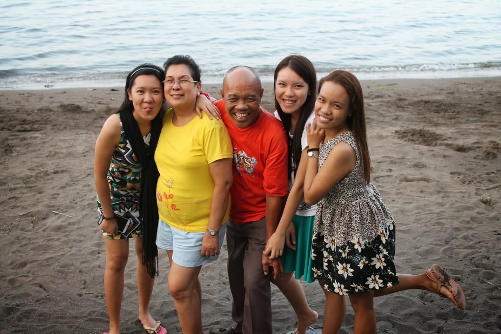 family photo in Misamis Occidental beach resort