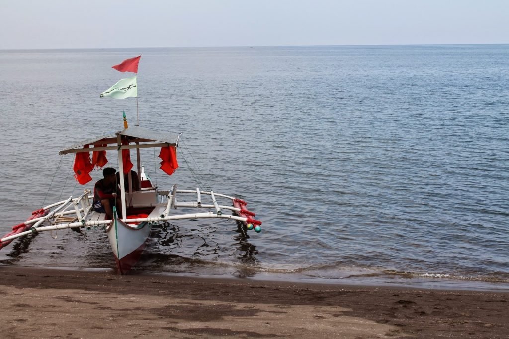pumpboat in Misamis Occidental beach resort