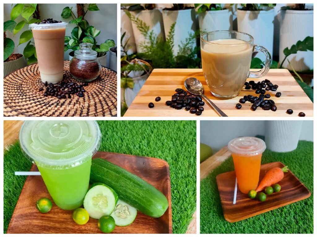 coffee, cucumber juice, and carrot juice for Misamis Occidental healthy food