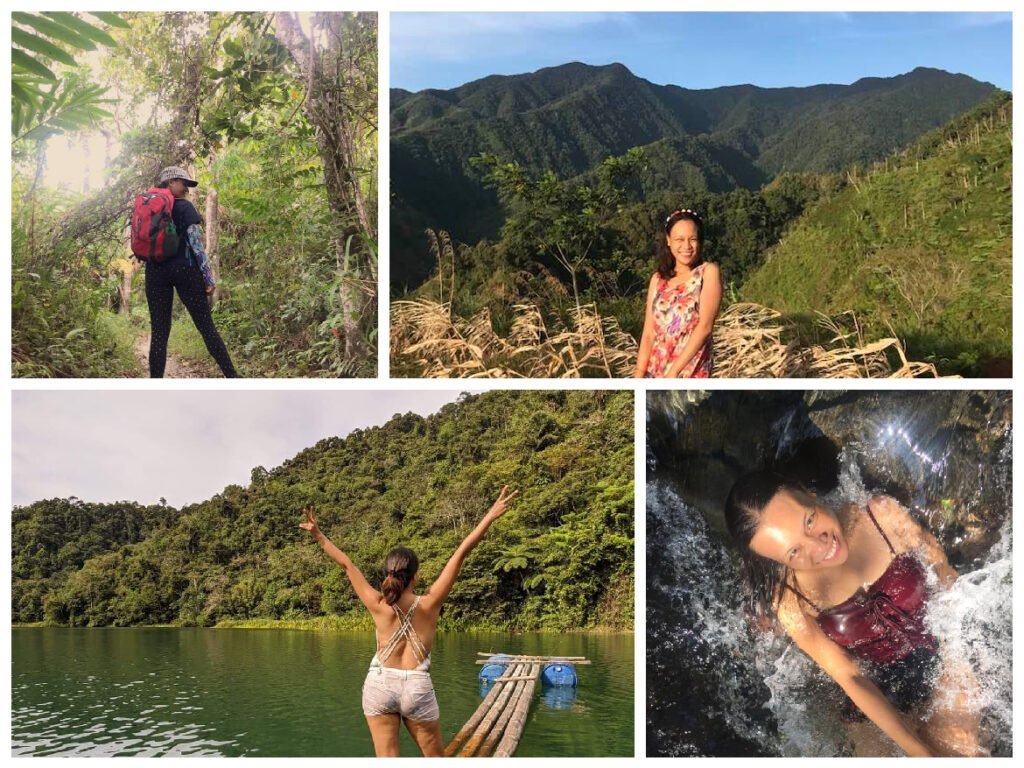 single lady backpacking Misamis Occidental mountain