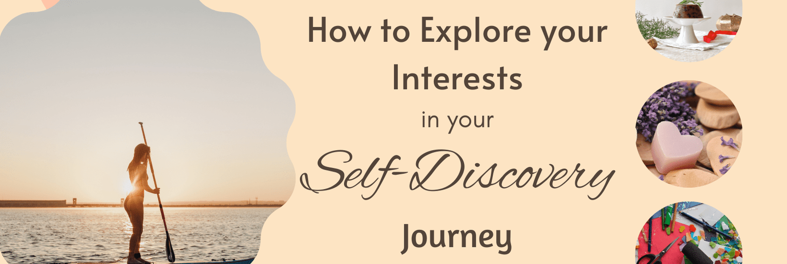 young woman exploring her interests in self-discovery journey