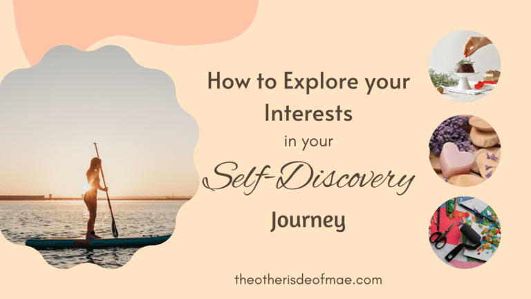 young woman exploring her interests in self-discovery journey