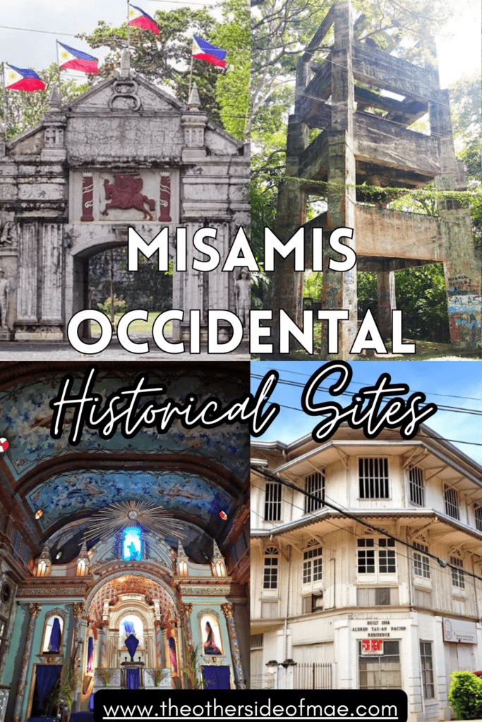 historical sites in list of tourist attractions in Misamis Occidental
