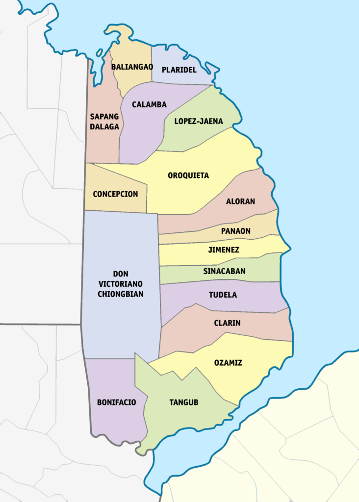 map of Misamis Occidental