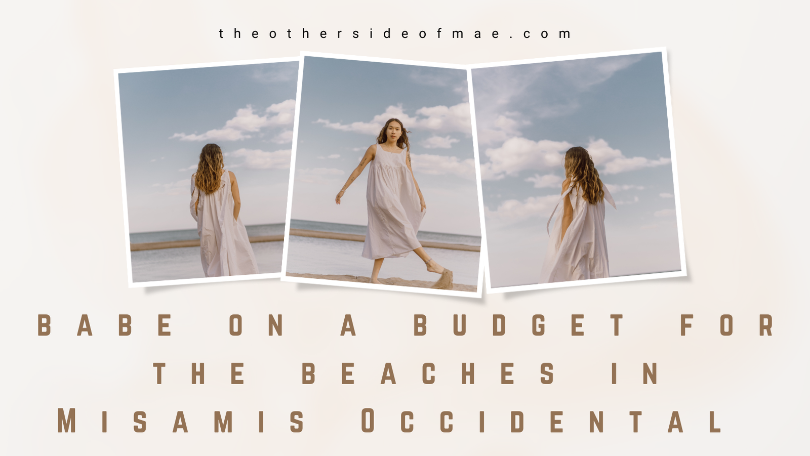girl in white dress in the beaches in Misamis Occidental